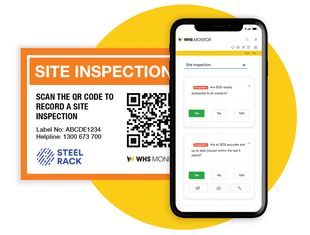 Site Inspection Audit N-TAP QR label